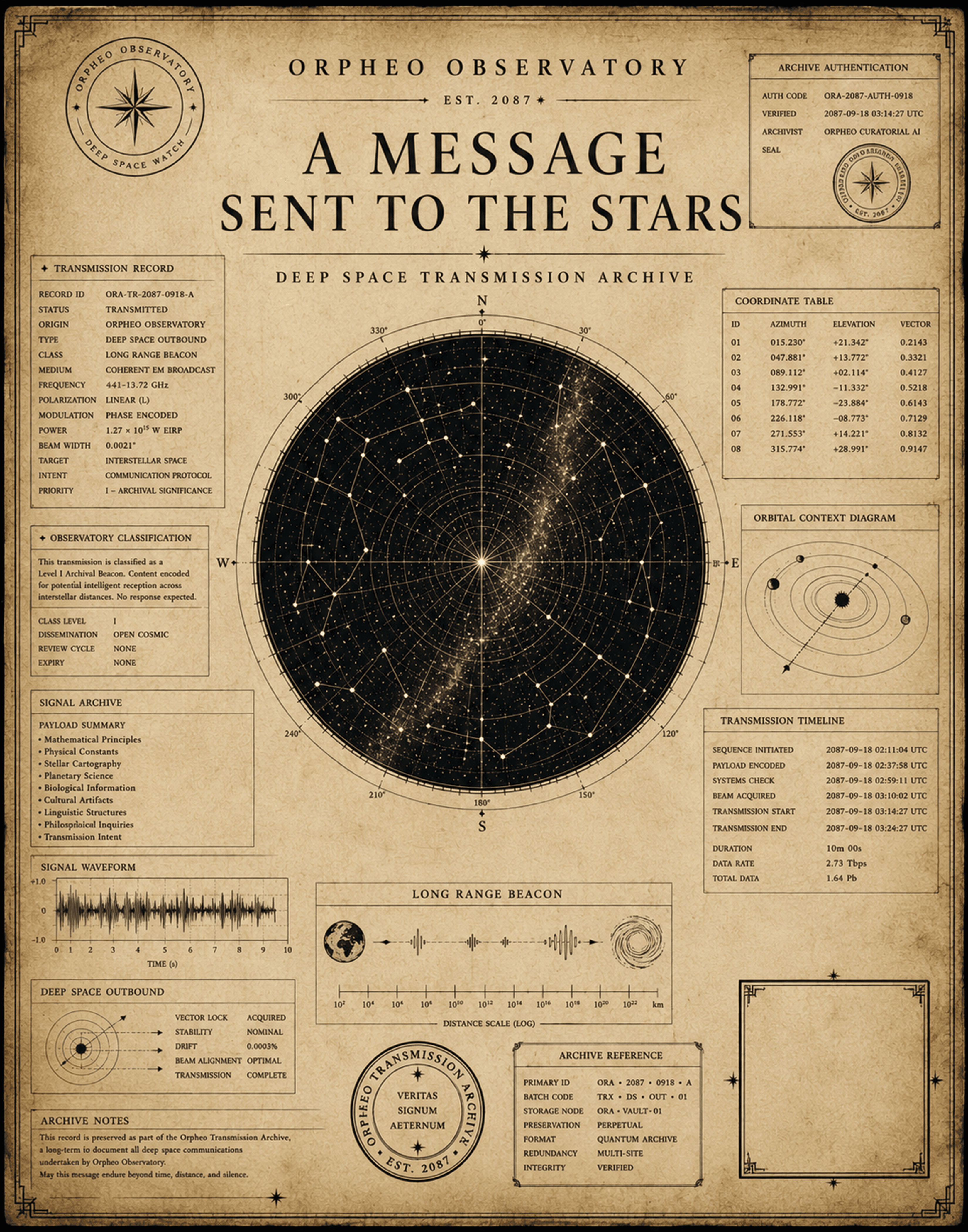 Orpheo Display Print preview: Orpheo Observatory